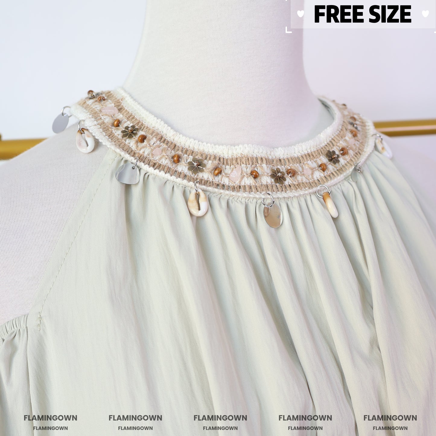 Cold-Shoulder Bohemian Dress