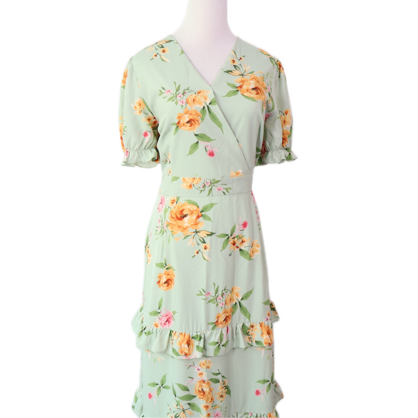 Floral-Print Tiered Maxi Dress