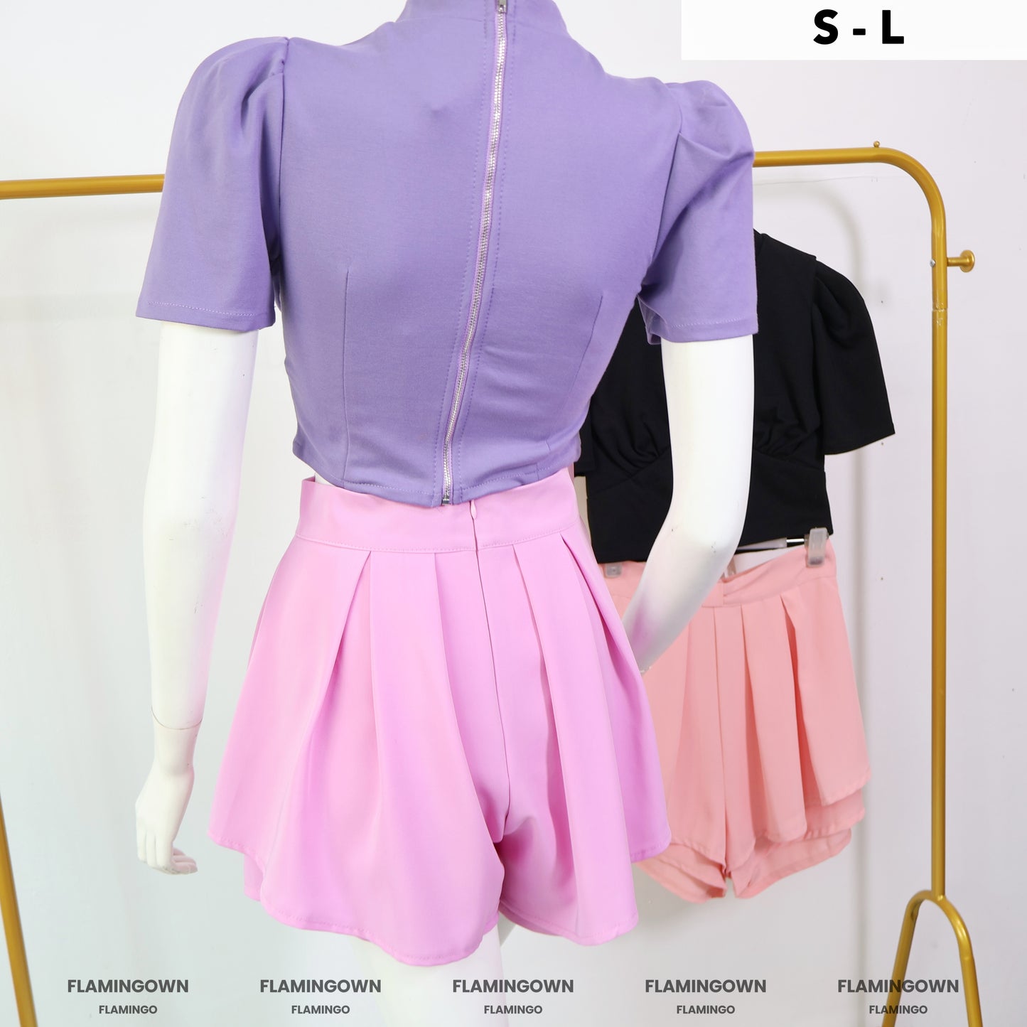 Set: Bow Top & Shorts