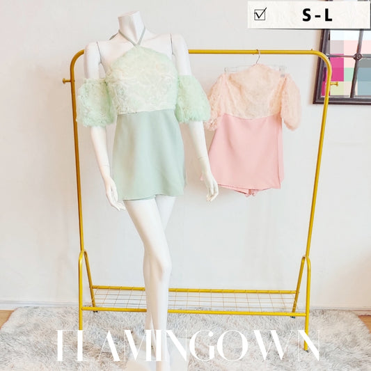 Halter 3D Rose Romper