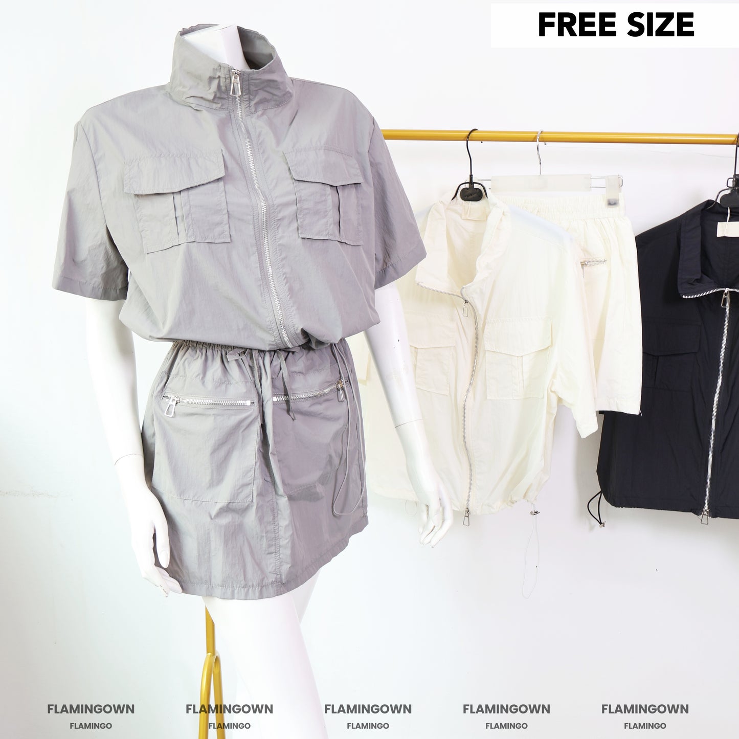 Set: Cargo Top & Skort