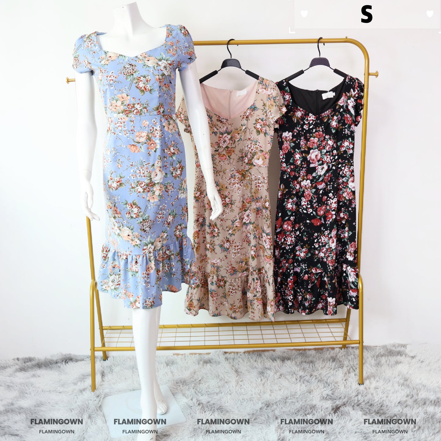 Sweetheart Floral Dress