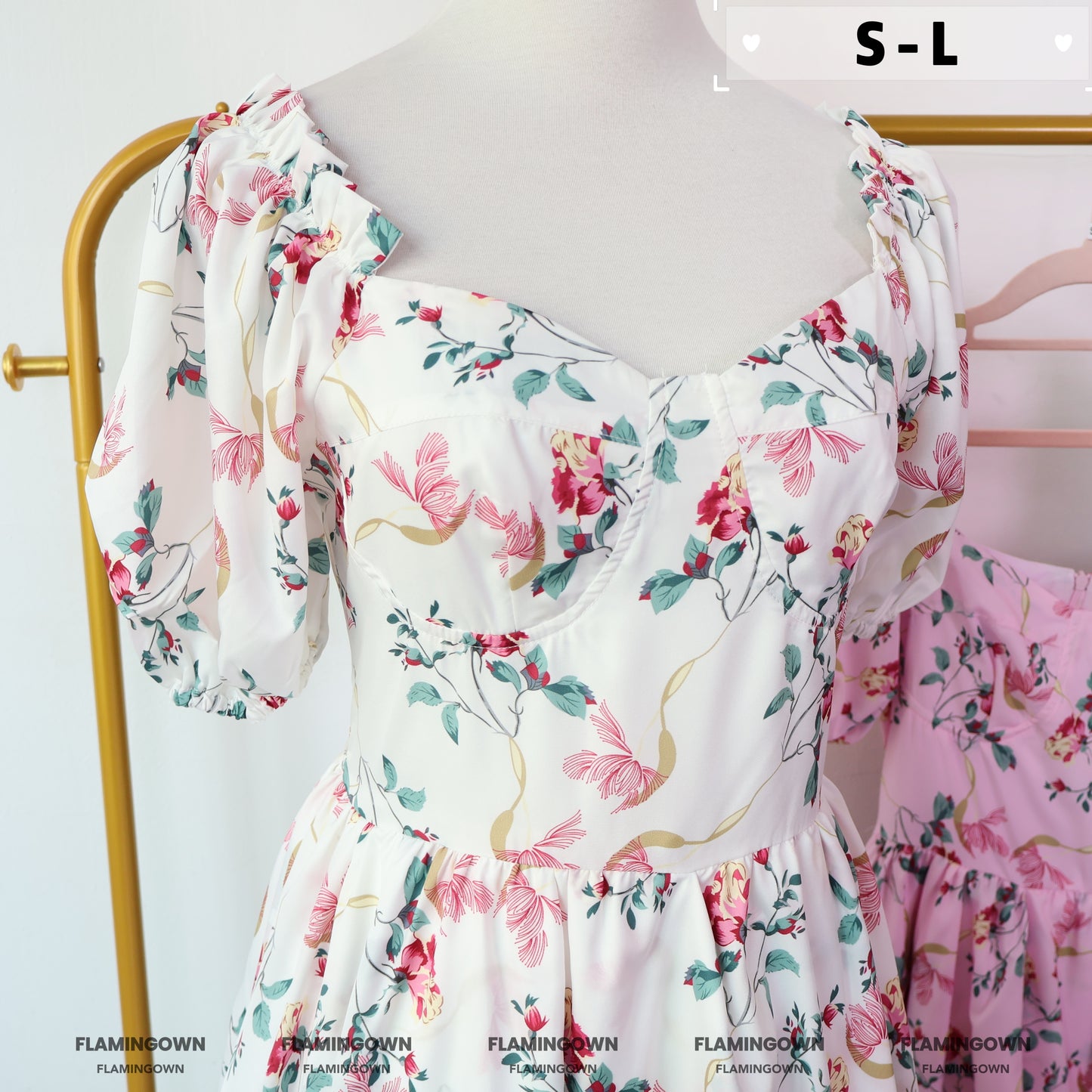 Off-Shoulder Floral Flare Dress