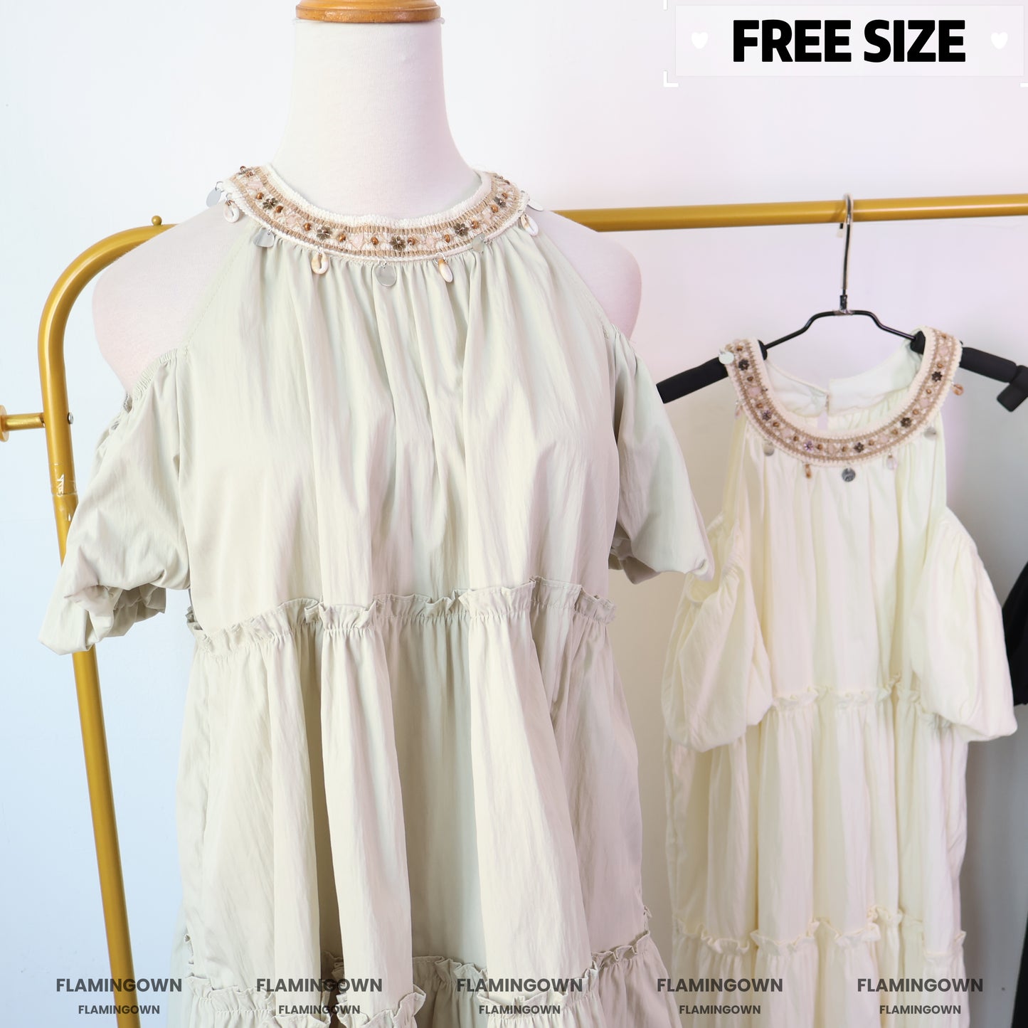 Cold-Shoulder Bohemian Dress