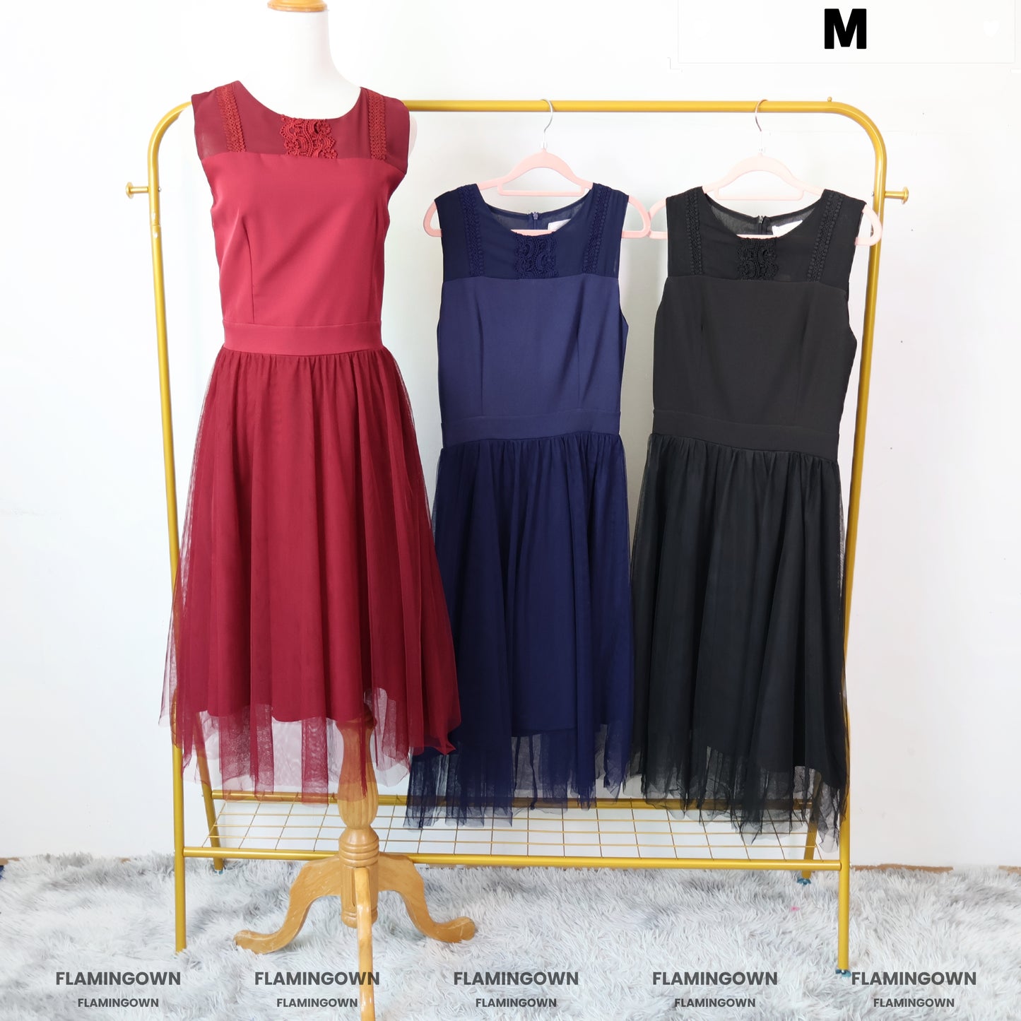 Sleeveless Mesh Midi Dress