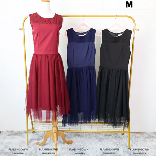 Sleeveless Mesh Midi Dress