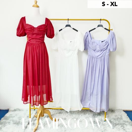 Sweetheart Organza Midi Dress