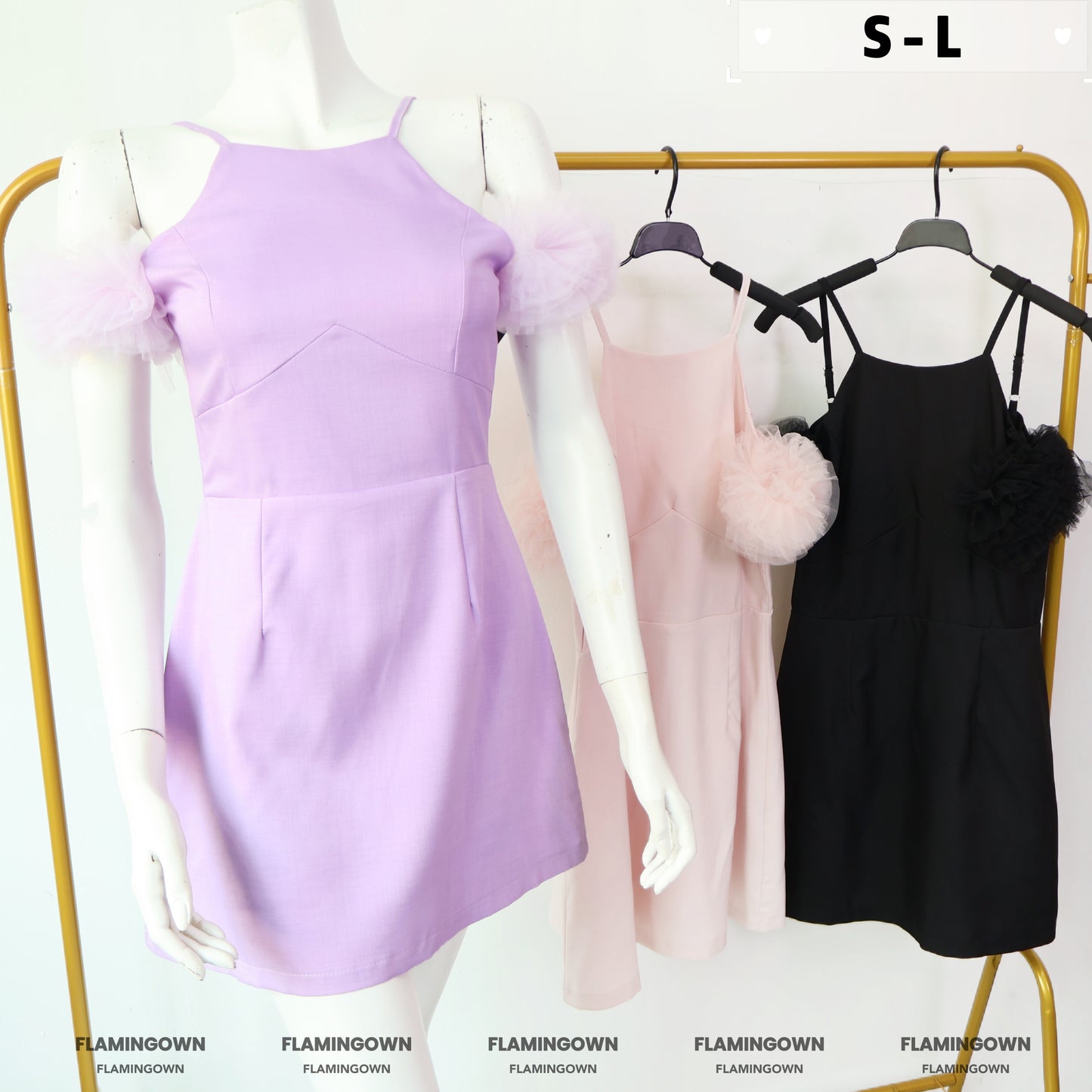 Cold-Shoulder Mini Romper Dress