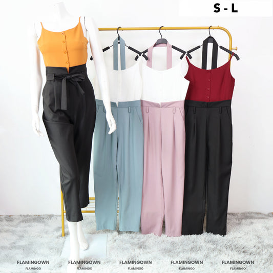 Adjustable-Strap Jumpsuit with Pockets