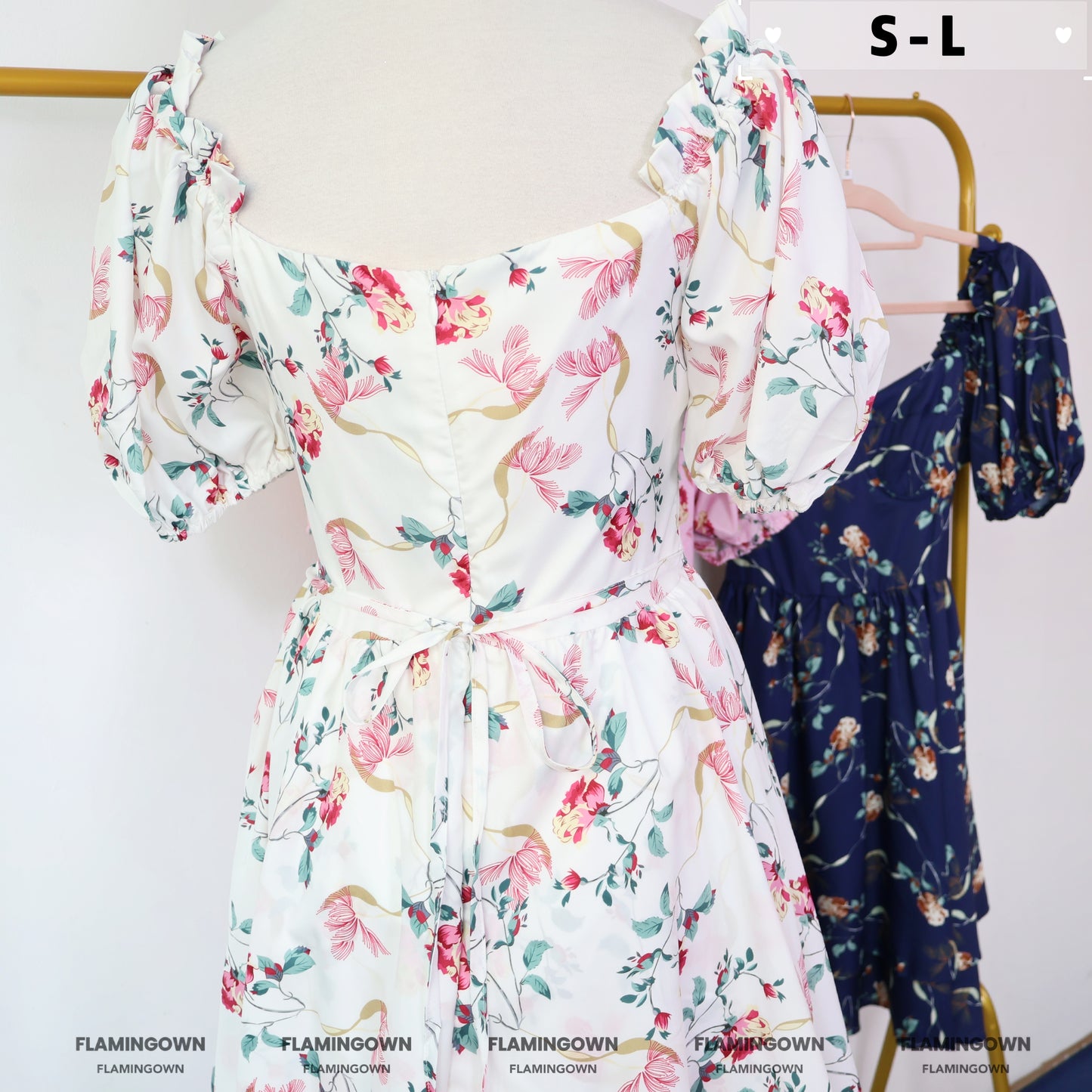 Off-Shoulder Floral Flare Dress