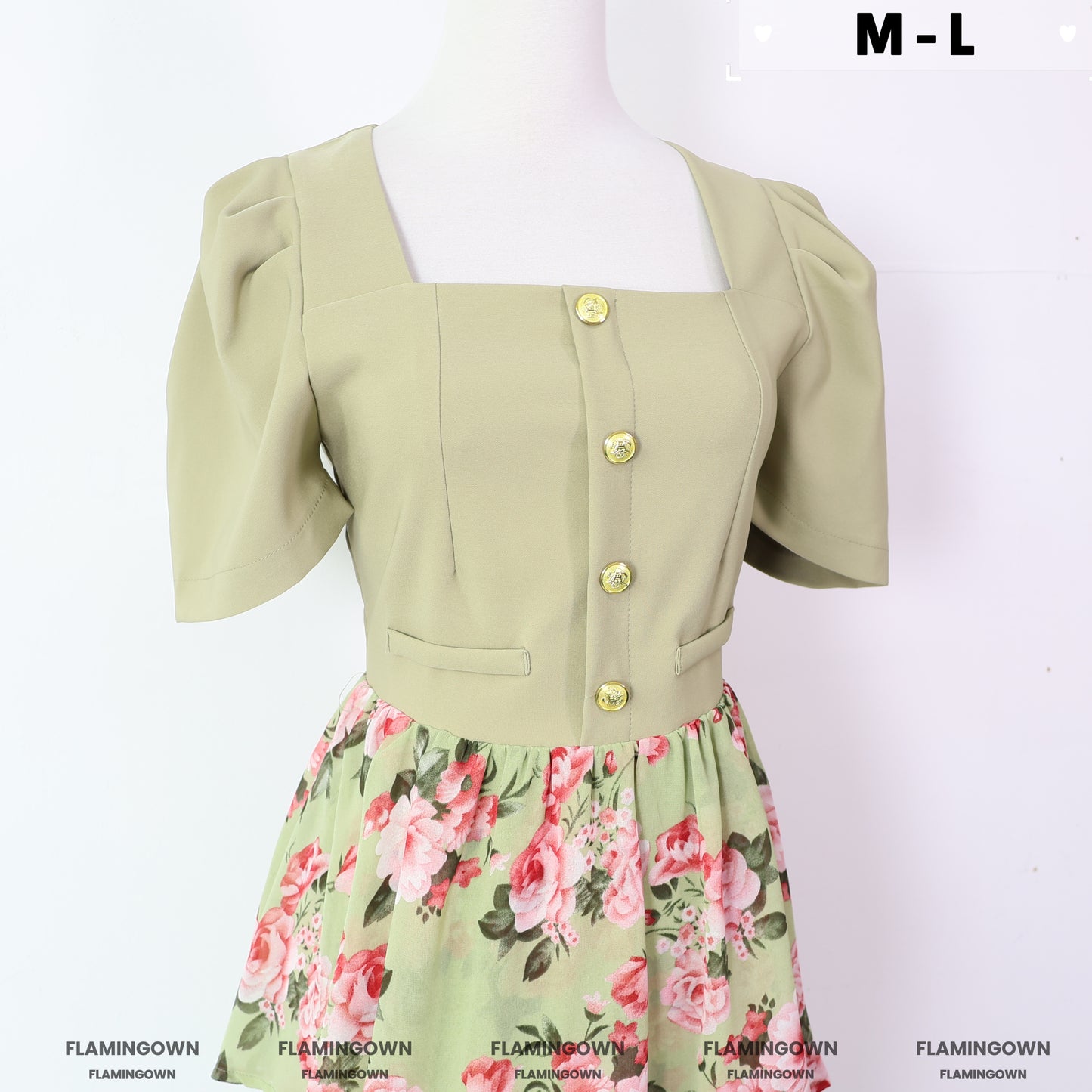 Floral Tiered Midi Dress