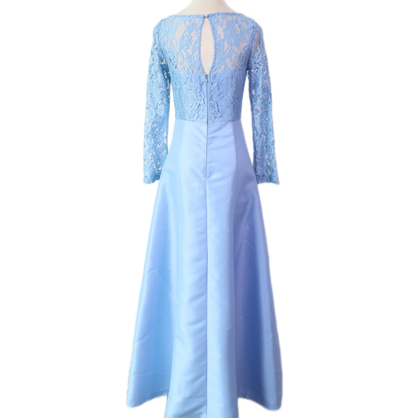 Long-Sleeve Lace Gown