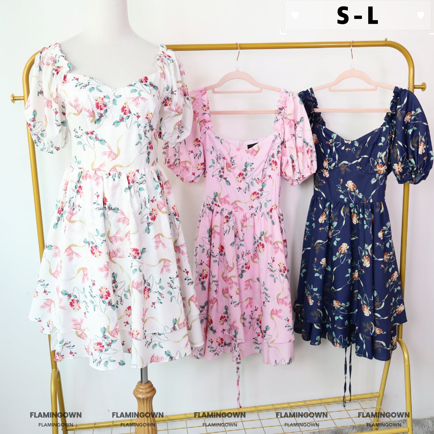 Off-Shoulder Floral Flare Dress