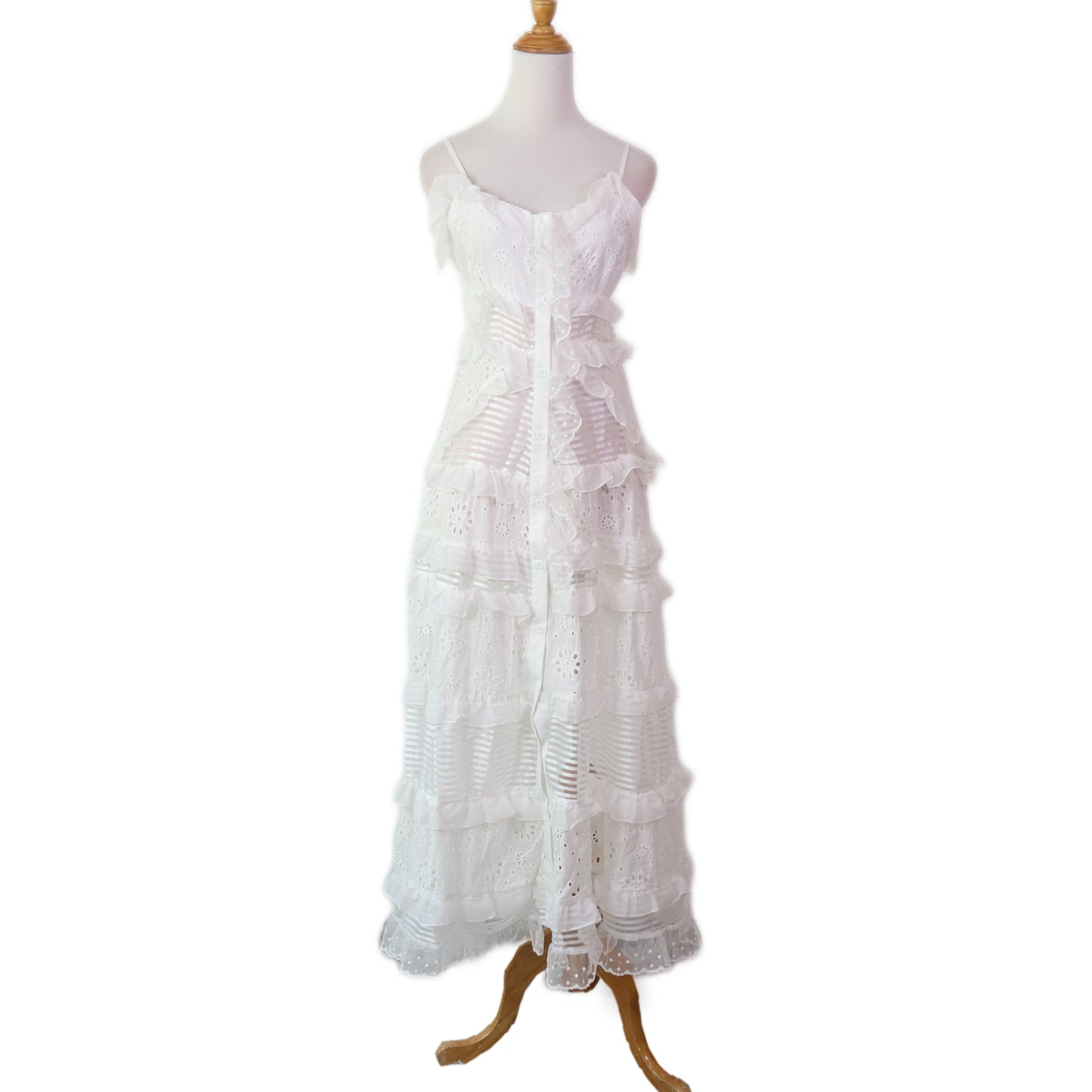 Set Adjustable Straps Ruffle-Trim with Shorts