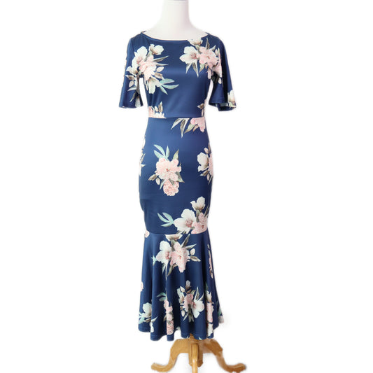 Floral Printed Gown
