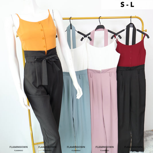 Adjustable-Strap Jumpsuit with Pockets