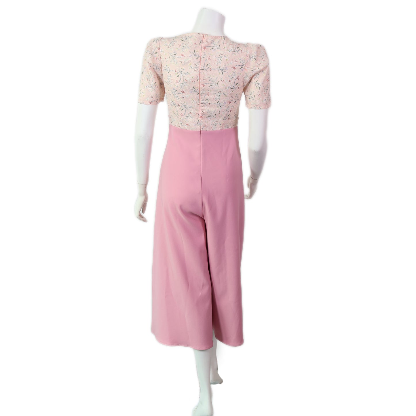Square Neck Floral  Printed Jumpsuit