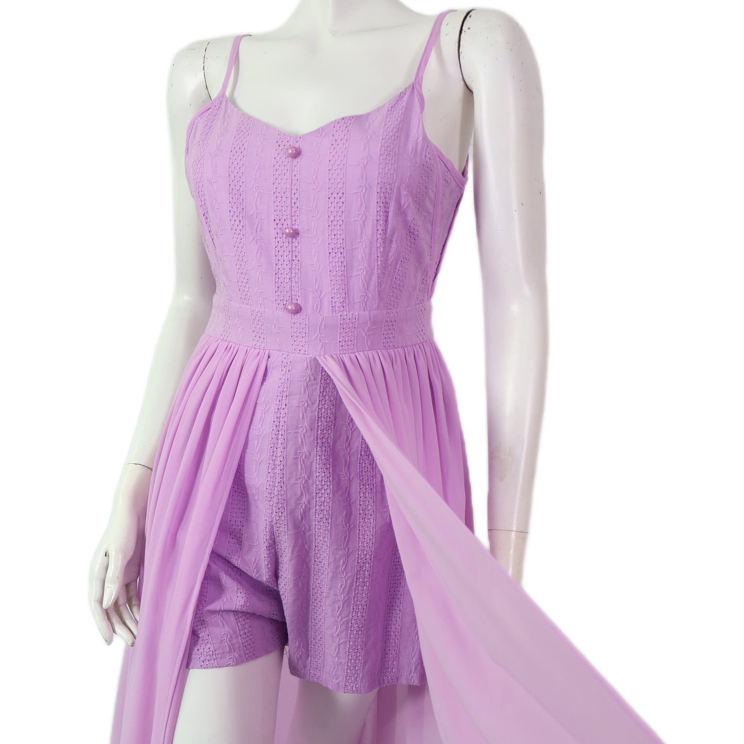Adjustable Strap Overlay Jumpsuit